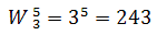 3^5 = 243