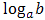 log_a(b)