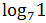 logarytm przy podstawie 7 z liczby 1