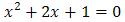 x^2+2x-3=0