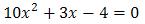 x^2+2x-3=0