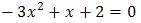 x^2+2x-3=0